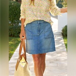 Frank & Eileen Jameson Utility Denim Mini Skirt